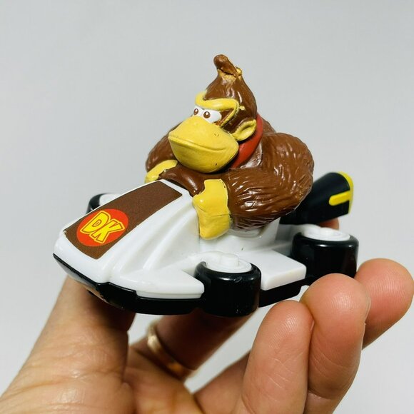 Nintendo McDonald Dk Donkey Mariokart Figure Toy King Kong Kart Race Car Monkey - Picture 7 of 8